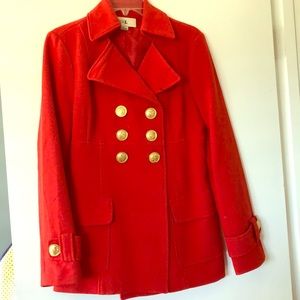 Red Pea Coat